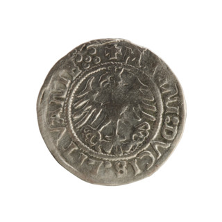Lithuanian half-grosz, Sigismund I the Old (king of Poland; 1506–1548), 1521. Silver coin