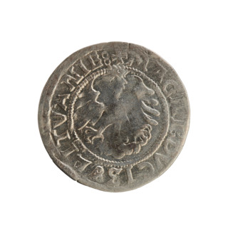 Lithuanian half-grosz, Sigismund I the Old (King of Poland; 1506–1548). Polish coin (Jagiellon