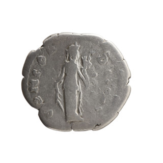 Denarius of Faustina the Younger (ca. 130–176; Roman empress 161–176; Augusta), ca. 147–161.