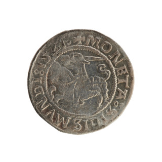 Lithuanian half-grosz, Sigismund I the Old (king of Poland; 1506–1548). Polish coin (1521).