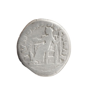 Denarius of Faustina the Younger (ca. 130–176; Roman empress 161–176), issued under Marcus Aurelius