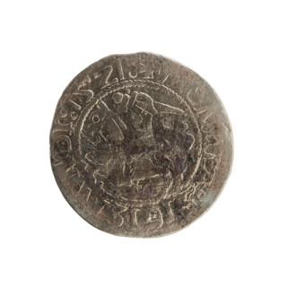 Lithuanian half-grosz, Sigismund I the Old (king of Poland; 1506–1548). Polish coin (Jagiellon