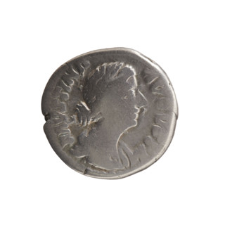 Denarius, Faustina the Younger (ca. 130–176; Roman empress 161–176), Marcus Aurelius (121–180;