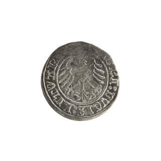 Lithuanian half-grosz, Sigismund I the Old (King of Poland; 1506–1548), 1513. Silver coin from the