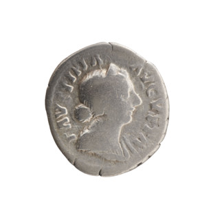 Denarius of Faustina the Younger (ca. 130–176), Roman empress 161–176; issuer Marcus Aurelius