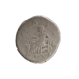 Denarius of Faustina the Younger (ca. 130–176; Roman empress 161–176), issuer Marcus Aurelius
