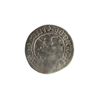 Lithuanian half-grosz, Sigismund I the Old (king of Poland; 1506–1548). R8 (rarity). Polish coin