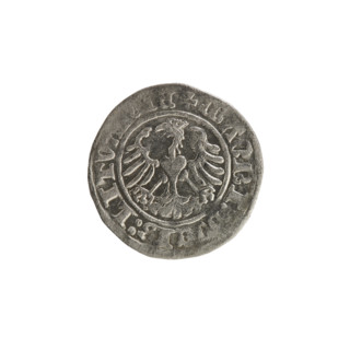 Lithuanian half-grosz, Sigismund I the Old (King of Poland; reign 1506–1548). Silver coin