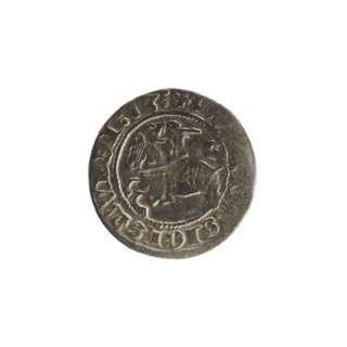 Lithuanian half-grosz, Sigismund I the Old (King of Poland; reign 1506–1548), 1513. Silver coin