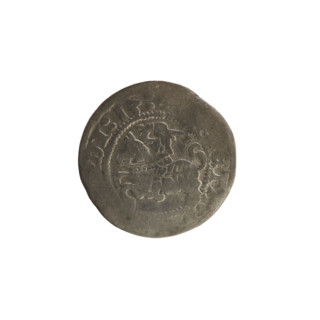 Lithuanian half-grosz, Sigismund I the Old (King of Poland; 1506–1548). Polish coin (1513).