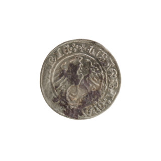 Lithuanian half-grosz, Sigismund I the Old (King of Poland; reign 1506–1548). Silver coin