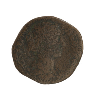 Sestertius of Faustina the Younger (ca. 130–176; Roman empress 161–176), Roman Empire (27 BC–476),