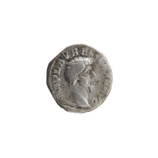Denarius of Lucius Verus (130–169; Roman emperor 161–169), issuer Lucius Verus. Obverse: Head of