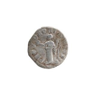Denarius of Lucius Verus (130–169; Roman emperor 161–169), issuer Lucius Verus. Obverse: Head of