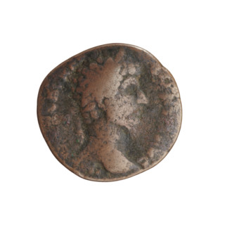 Lucius Verus (130–169; Roman emperor 161–169) — issuer. Obverse: head of Lucius Verus uncovered to