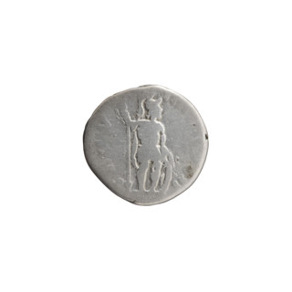 Denarius of Lucius Verus (130–169; Roman emperor 161–169). Obverse: Head of Lucius Verus without a