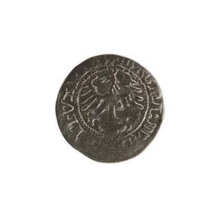 Lithuanian half-grosz, Sigismund I the Old (King of Poland; 1506–1548). Silver coin (half-grosz),