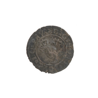 Prussian szelag, Sigismund I the Old (King of Poland; 1506–1548). Obverse: under the crown the