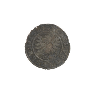 Prussian szelag, Sigismund I the Old (King of Poland; 1506–1548). Obverse: under a crown the letter