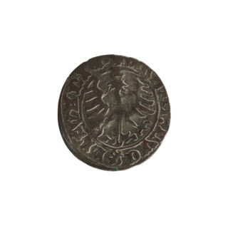 Lithuanian half-grosz, Sigismund I the Old (King of Poland; reign 1506–1548). Silver coin