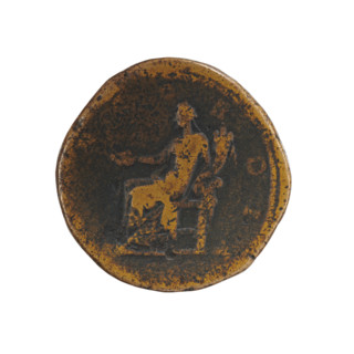 Sestertius of Lucius Verus (130–169, Roman emperor 161–169), issuer; Lucilla (149–182/183, Roman
