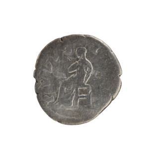 Denarius of Lucilla (149–182), Lucius Verus (issuer, emperor 161–169). Obverse: draped bust of