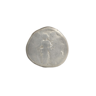 Denarius of Commodus (emperor 177–192; as caesar 175–177) issued under Marcus Aurelius (121–180;