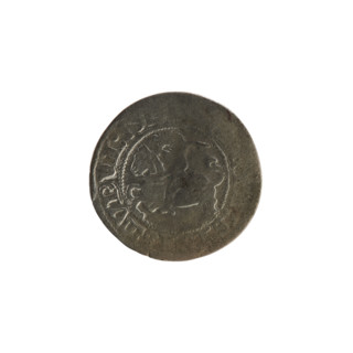 Lithuanian half-grosz, Sigismund I the Old (King of Poland; 1506–1548). Silver coin (half-grosz),