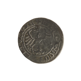 Lithuanian half-grosz, Sigismund I the Old (King of Poland; reign 1506–1548), 1514. Silver coin
