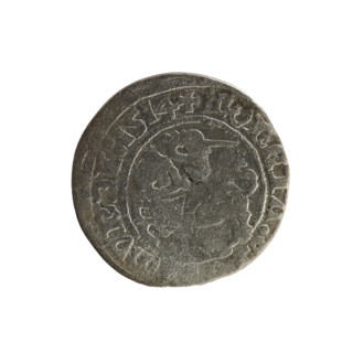 Lithuanian half-grosz, Sigismund I the Old (King of Poland; 1506–1548), 1514. Silver coin