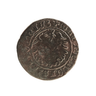 Lithuanian half-grosz, Sigismund I the Old (King of Poland; 1506–1548). Polish coin (1514).