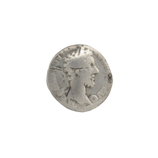 Denarius of Commodus (reigned 177–192), obverse: head of Commodus in laurel wreath to right,