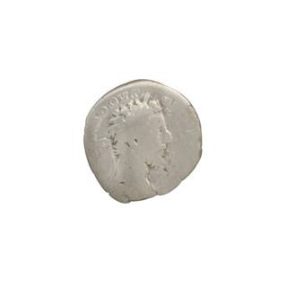Denarius, Commodus (reigned 177–192). Obverse: Head of Commodus in a laurel wreath facing right,