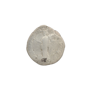 Denarius of Commodus (reign 177–192). Obverse: Head of Commodus in a laurel wreath facing right;