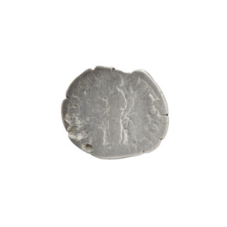 Denarius of Commodus (reigned 177–192). Obverse: Head of Commodus in laurel wreath facing right,
