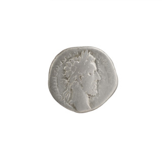 Denarius, Commodus (161–192; Roman emperor 177–192). Obverse: Head of Commodus in laurel wreath