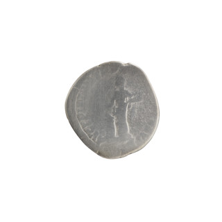 Denarius of Commodus (161–192; Roman Emperor 177–192). Obverse: Head of Commodus in laurel wreath