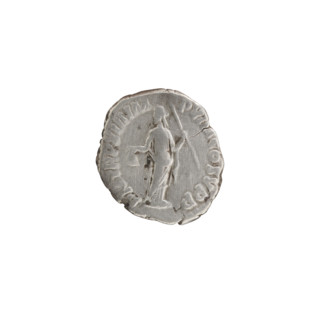 Denarius; issuer: Commodus (161–192, Roman emperor 177–192). Obverse: head of Commodus in a laurel