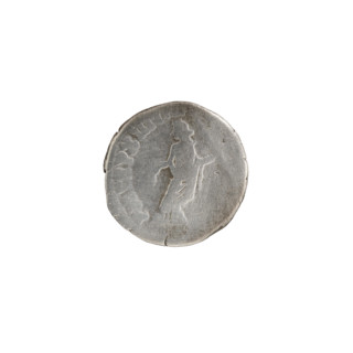 Denarius, Commodus (reigned 177–192). Obverse: Head of Commodus in a laurel wreath facing right,