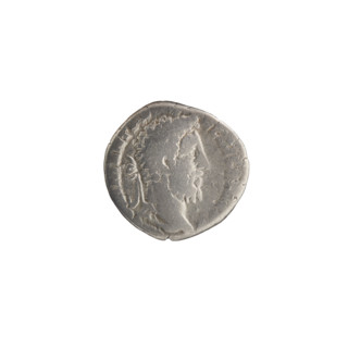 Denarius, Commodus (reigned 161–192; Roman emperor 177–192). Obverse: Head of Commodus in a laurel