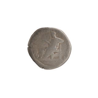 Denarius of Commodus (reigned 177–192 CE). Obverse: laureate head of Commodus facing right, legend