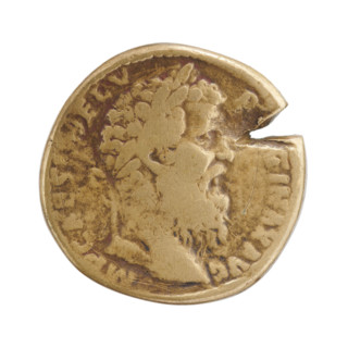 Sestertius of Pertinax (126–193), Roman emperor (reigned 1–28 March 193). Obverse: head of Pertinax