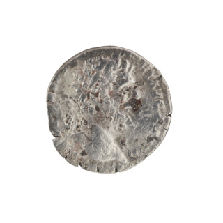 denarius (subaerate), personifications, twig (attribute), Pax (personification), Septimius Severus