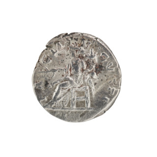 Denarius (subaerate): obverse—head of Septimius Severus in laurel wreath facing right, legend 'RT