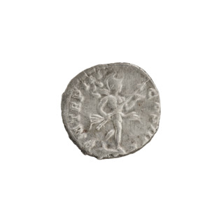 Denarius; obverse: Head of Septimius Severus in a laurel wreath facing right, inscription 'L SEPT