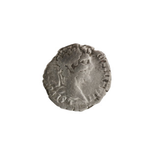Denarius of Septimius Severus (146–211; Roman emperor 193–211). Obverse: head of Septimius Severus
