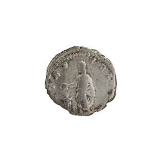 Denarius of Septimius Severus (146–211; Roman emperor 193–211). Obverse: head of Septimius Severus