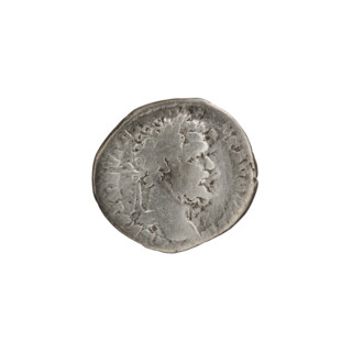 Denarius depicting Pax (personification) with cornucopia attribute; Septimius Severus (Roman