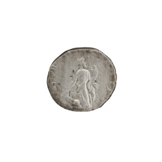 Denarius; Roman deities; Fortuna; rudders; Septimius Severus (Roman emperor; 146–211) —