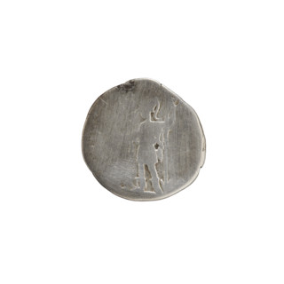 Denarius of Septimius Severus (146–211; Roman emperor 193–211). Obverse: head of Septimius Severus